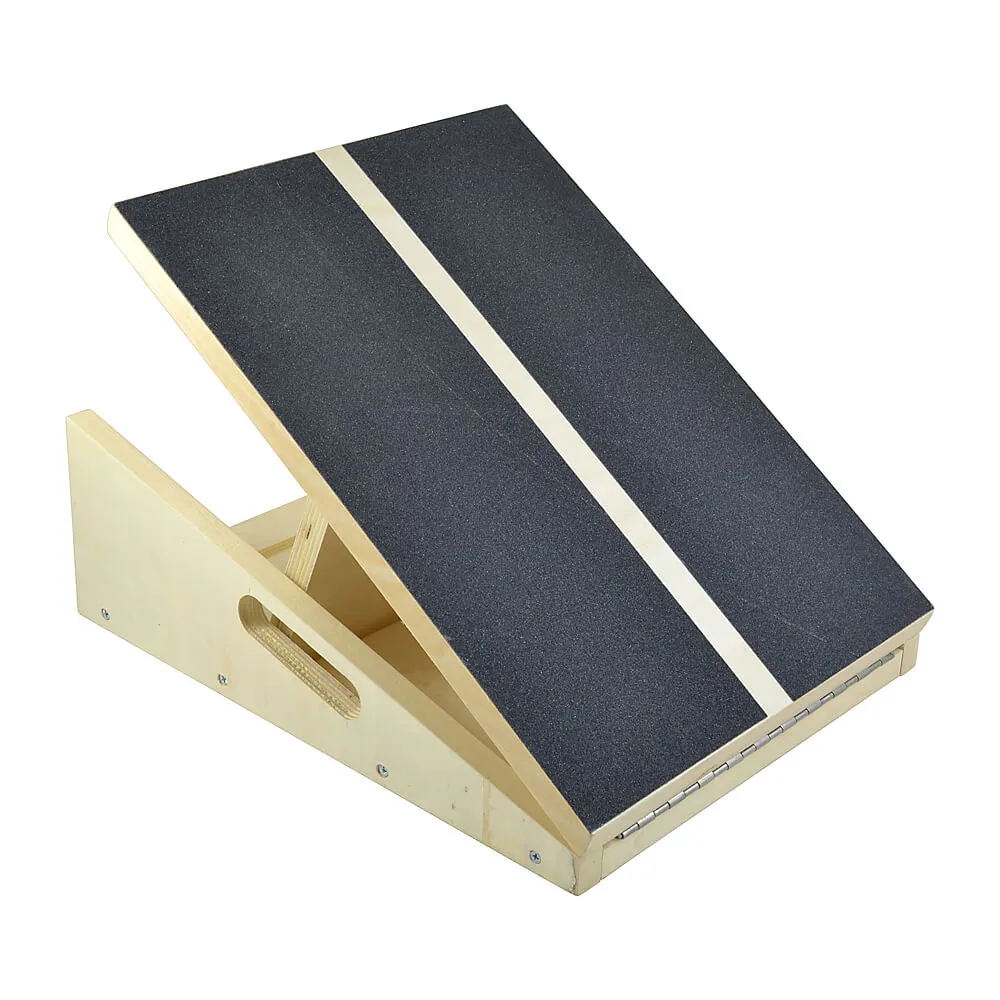 Wooden adjustable decline board with grip